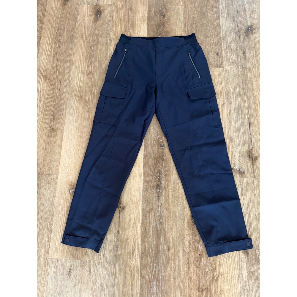 Athleta Endless Rise Gorpcore Cargo Pants Women 6 Navy Blue Utility Hiking